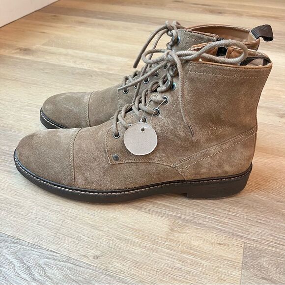 Steve Madden Packer Cap Toe Suede Chukka Boot In Dark Taupe size 11.5 - Picture 3 of 14